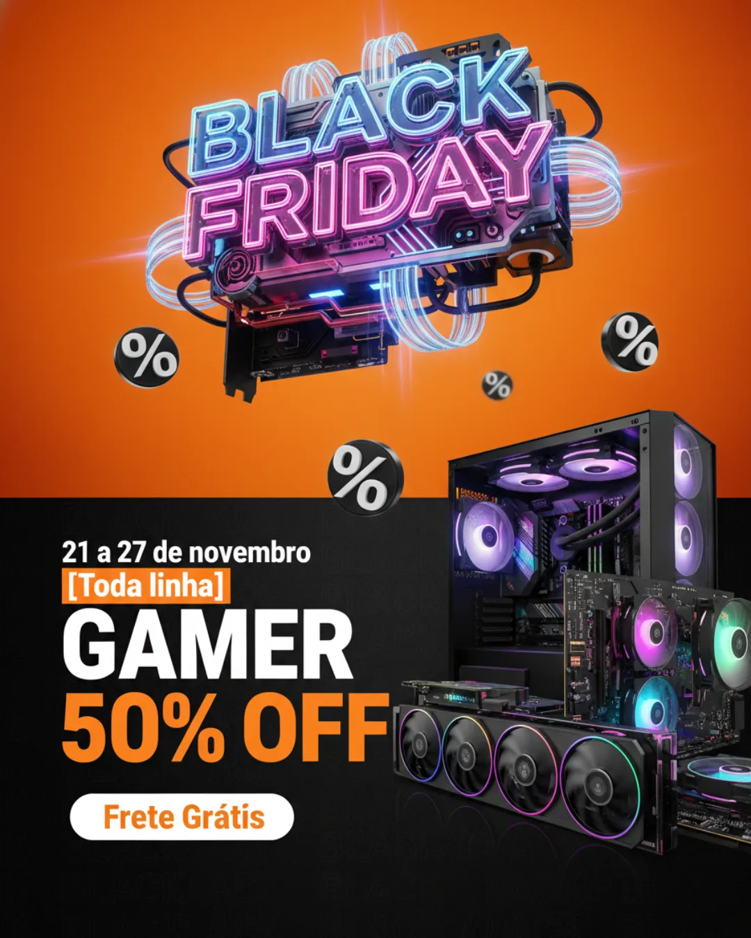 Black Friday Gamer-Themed Promotional Banner