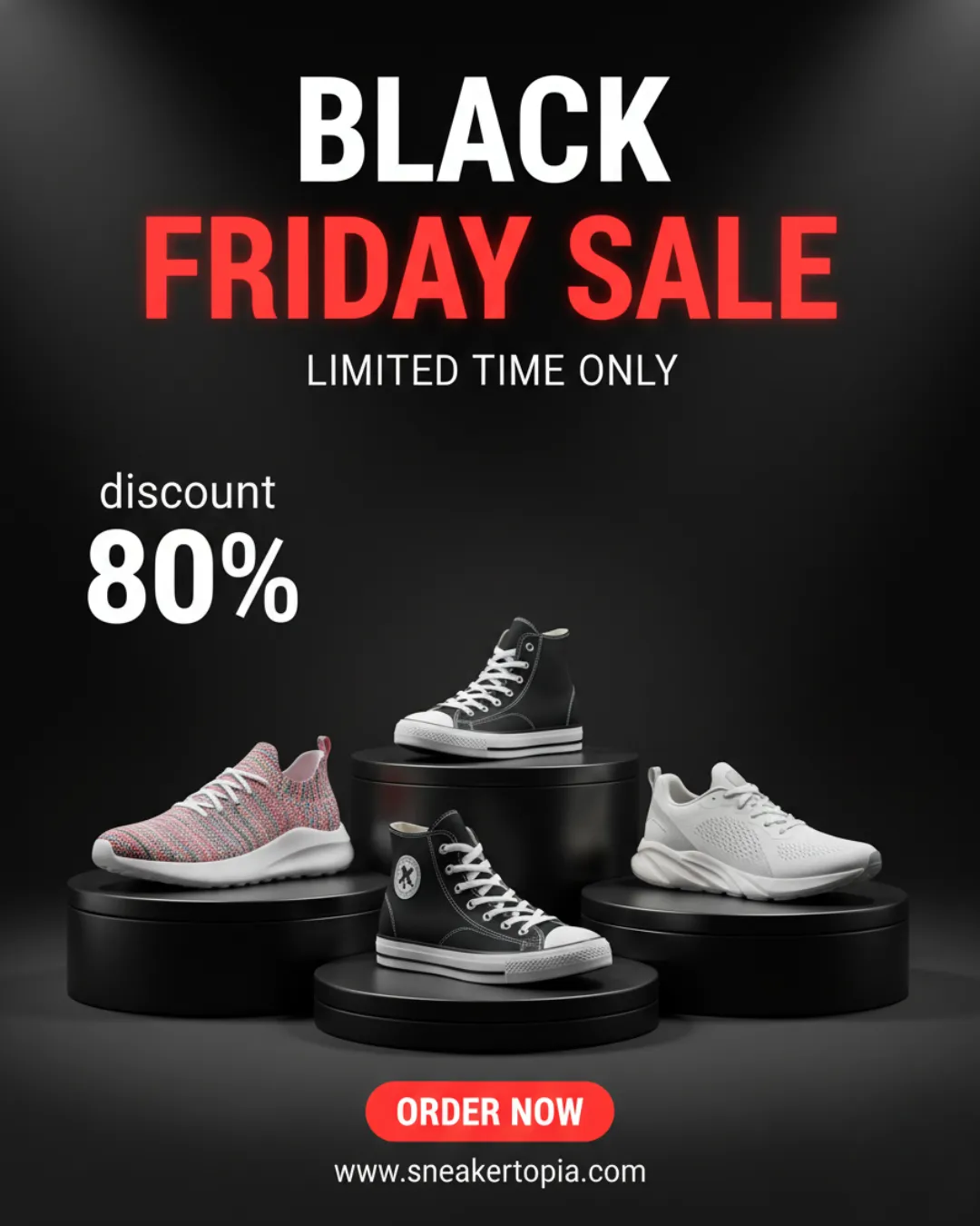 Ultra-Realistic Black Friday Promotional Banner