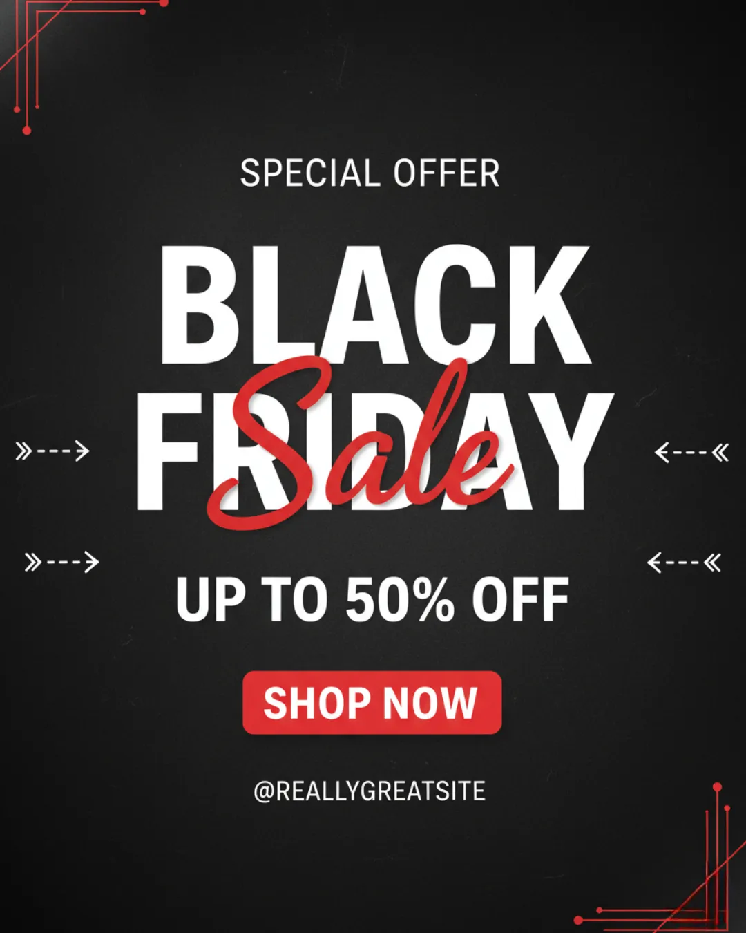 Ultra-Realistic Black Friday Promotional Poster