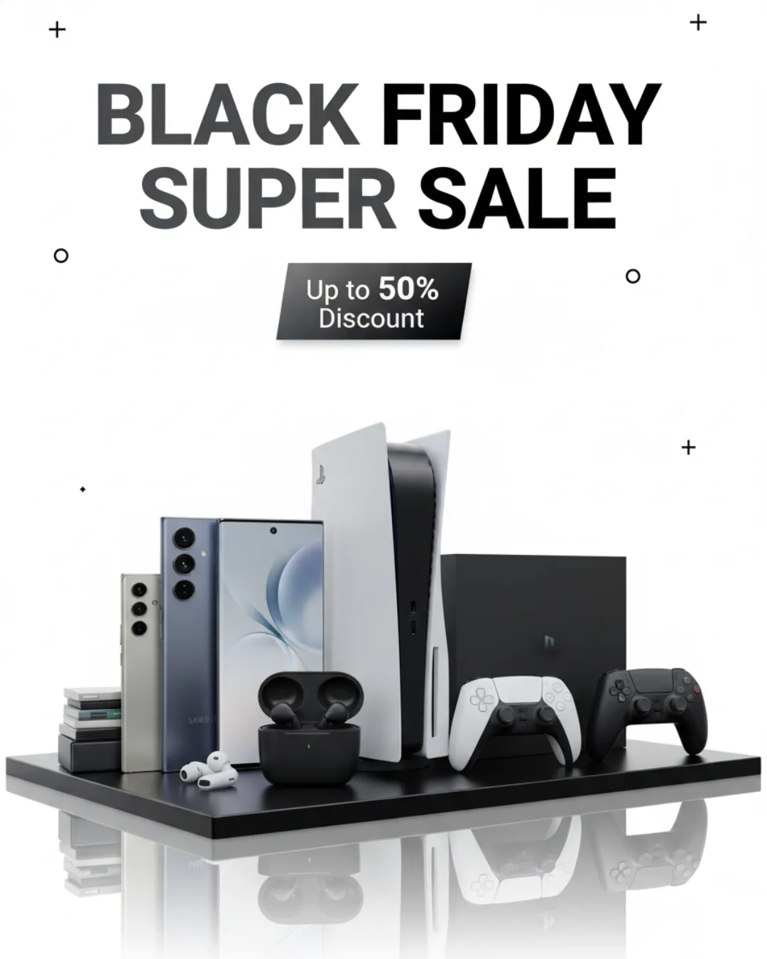 Modern Tech Black Friday Super Sale Banner