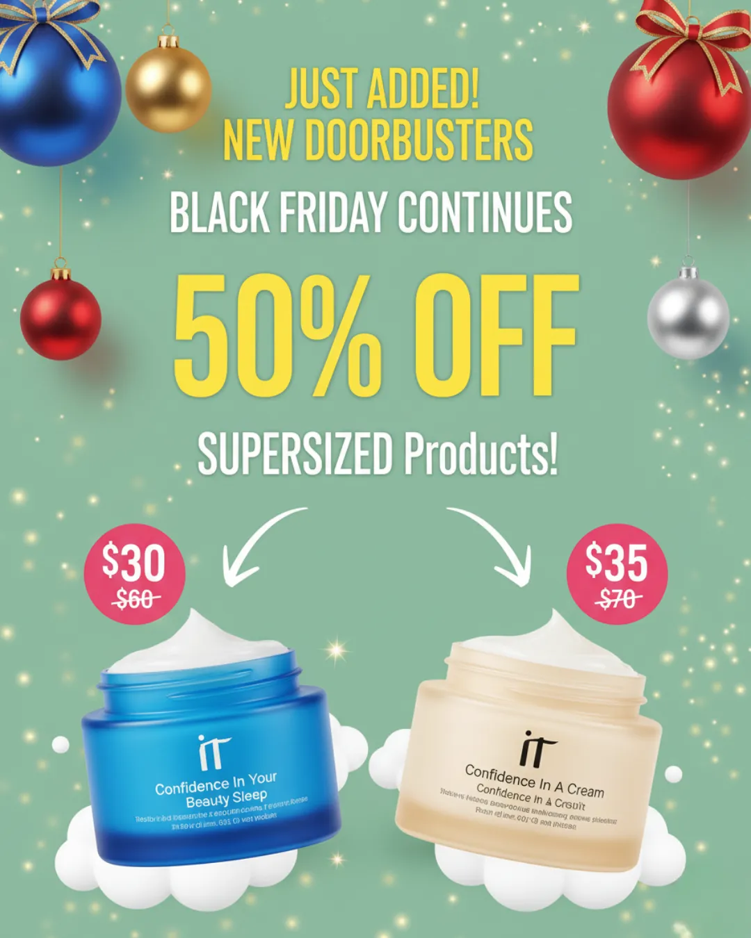 Festive Black Friday Beauty Banner