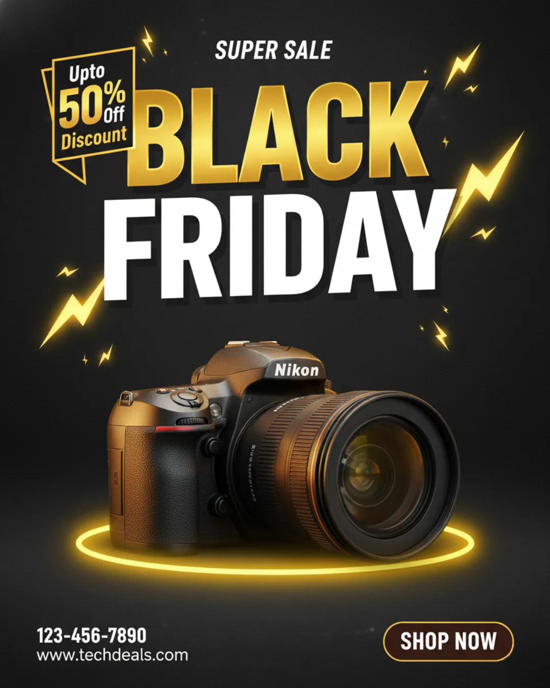 Camera-Themed Premium Black Friday Sale