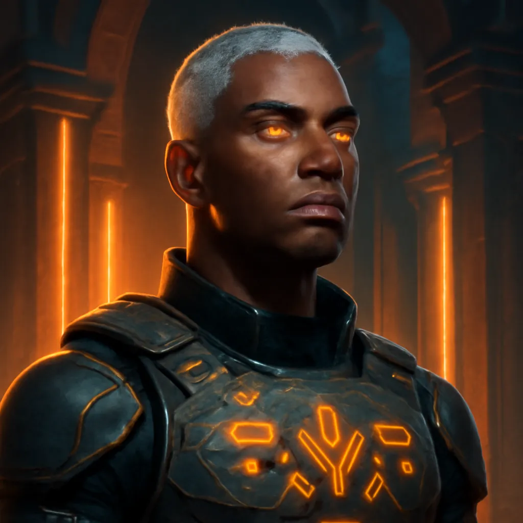 A Stylized Sci-Fi Warrior