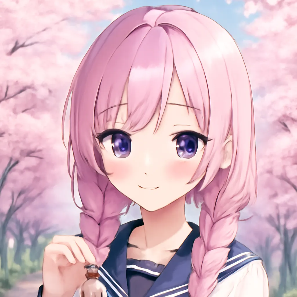 A Classic Anime Schoolgirl