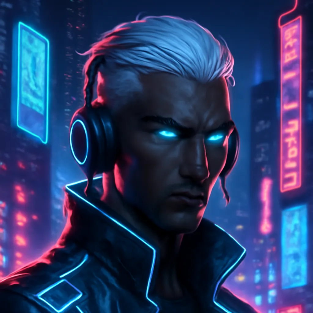 A Cyberpunk DJ Avatar