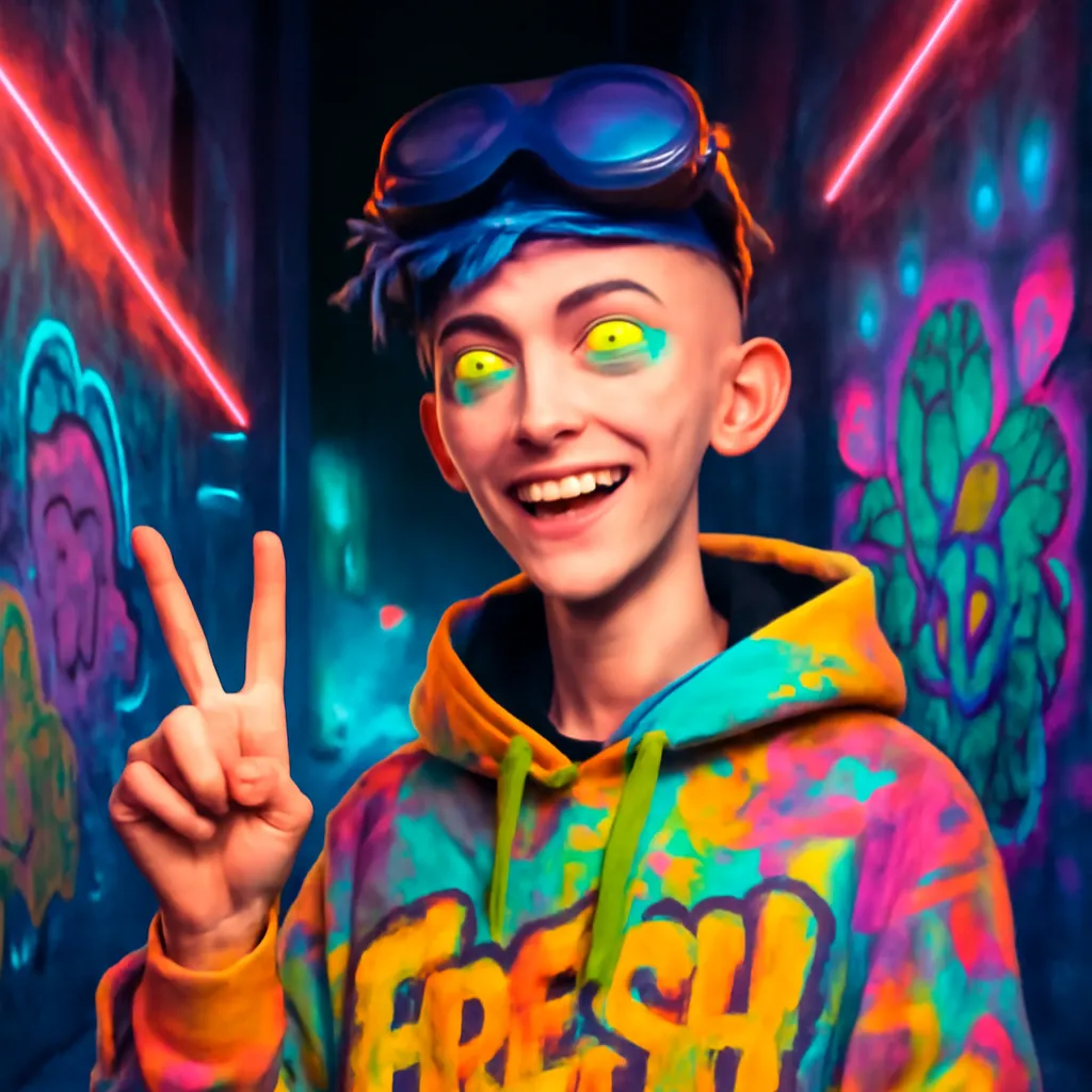 A Futuristic Teen Avatar