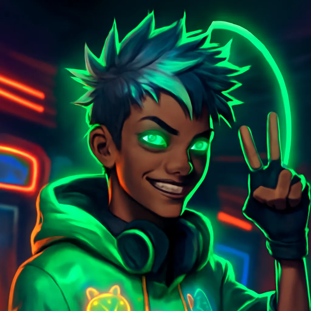 A Futuristic Gamer Avatar