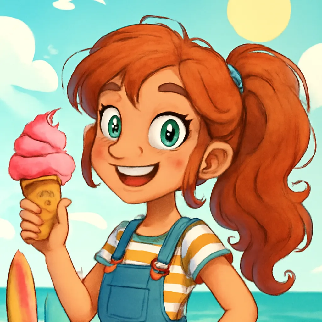 A Playful Cartoon Woman