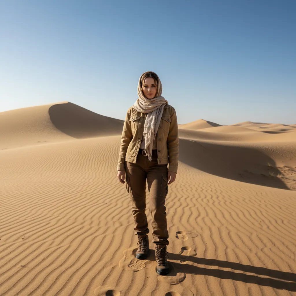 Epic Desert Explorer Portrait