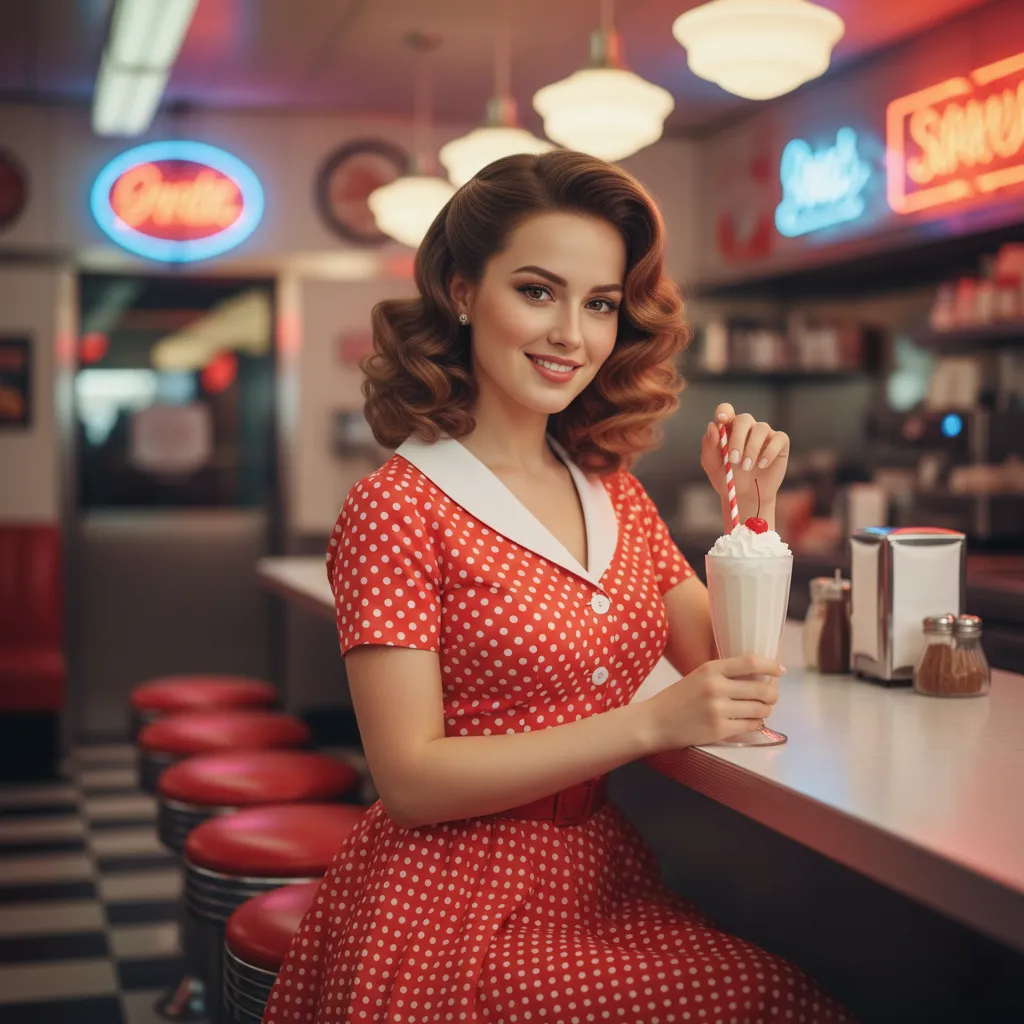 Nostalgic 1950s Diner Look