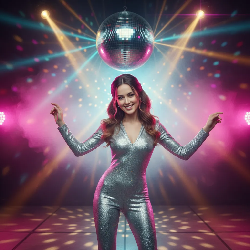 Glamorous 1970s Disco Queen