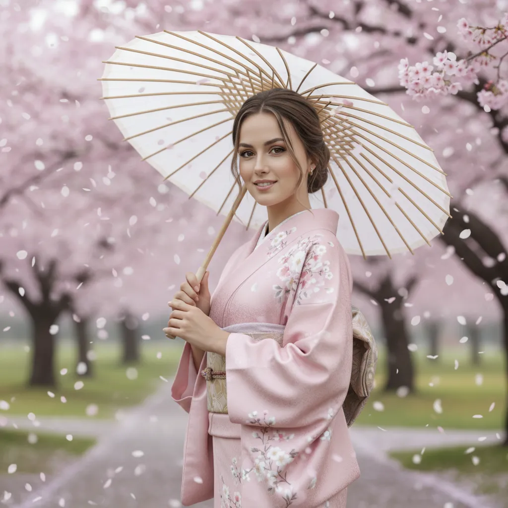 Ethereal Cherry Blossom Portrait