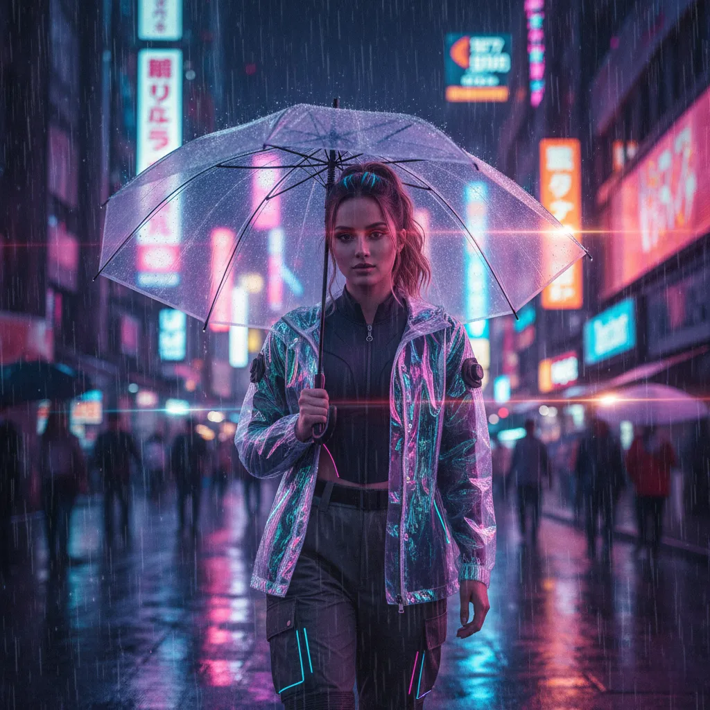 Cyberpunk Tokyo Neon Night