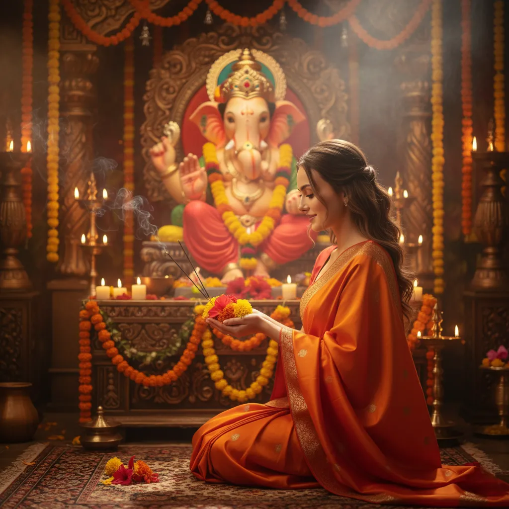 Devotional Ganesh Chaturthi Moment