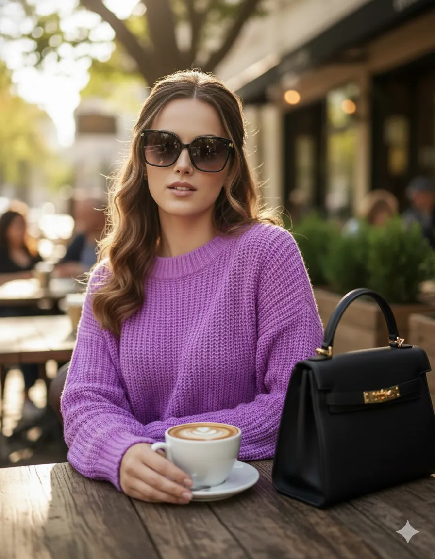 Outdoor Cafe Aesthetic Portrait