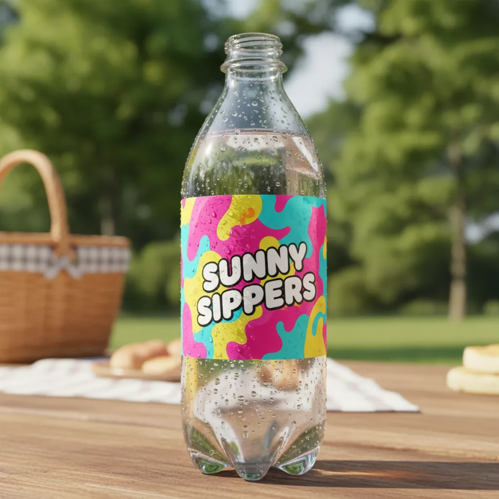 Refreshing Summer Soda Bottle