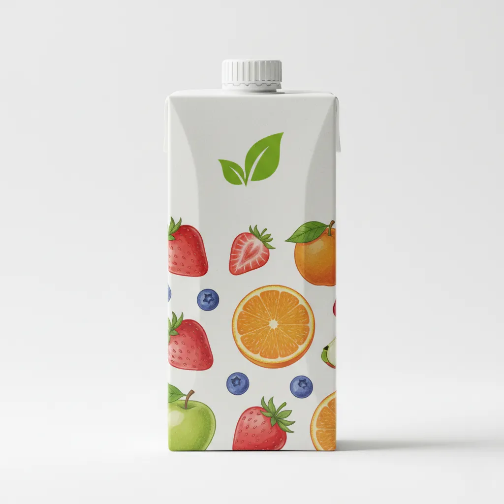Healthy Organic Juice Carton