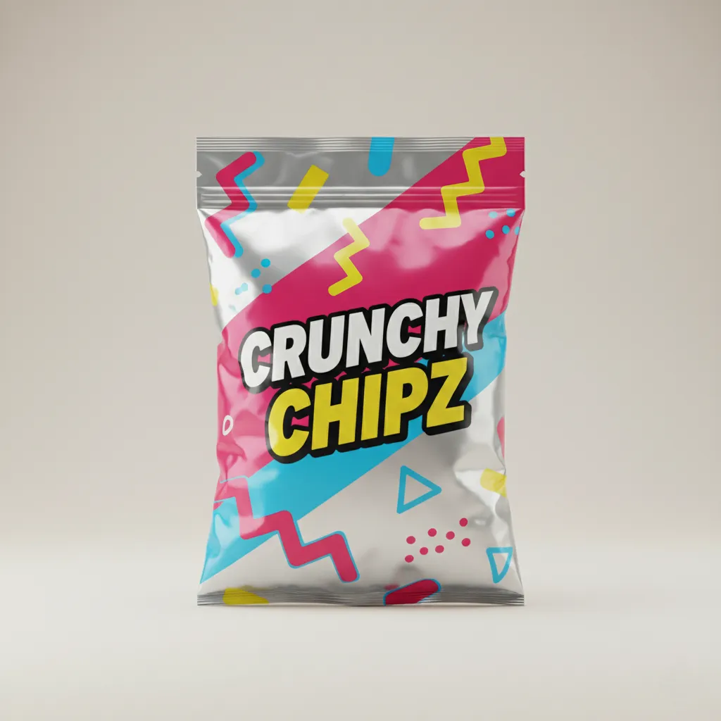 Modern Snack Pouch Mockup
