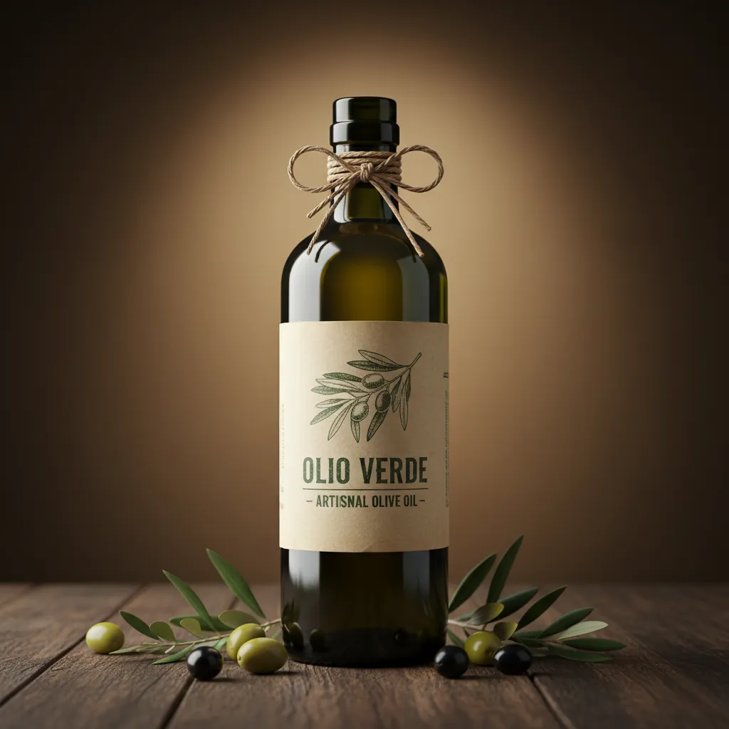 Artisanal Olive Oil Bottle