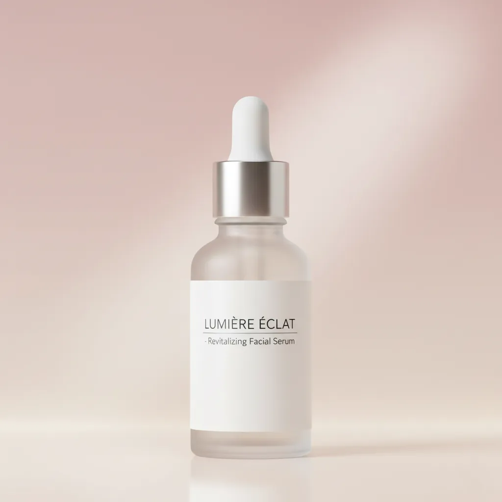 Elegant Skincare Serum Bottle