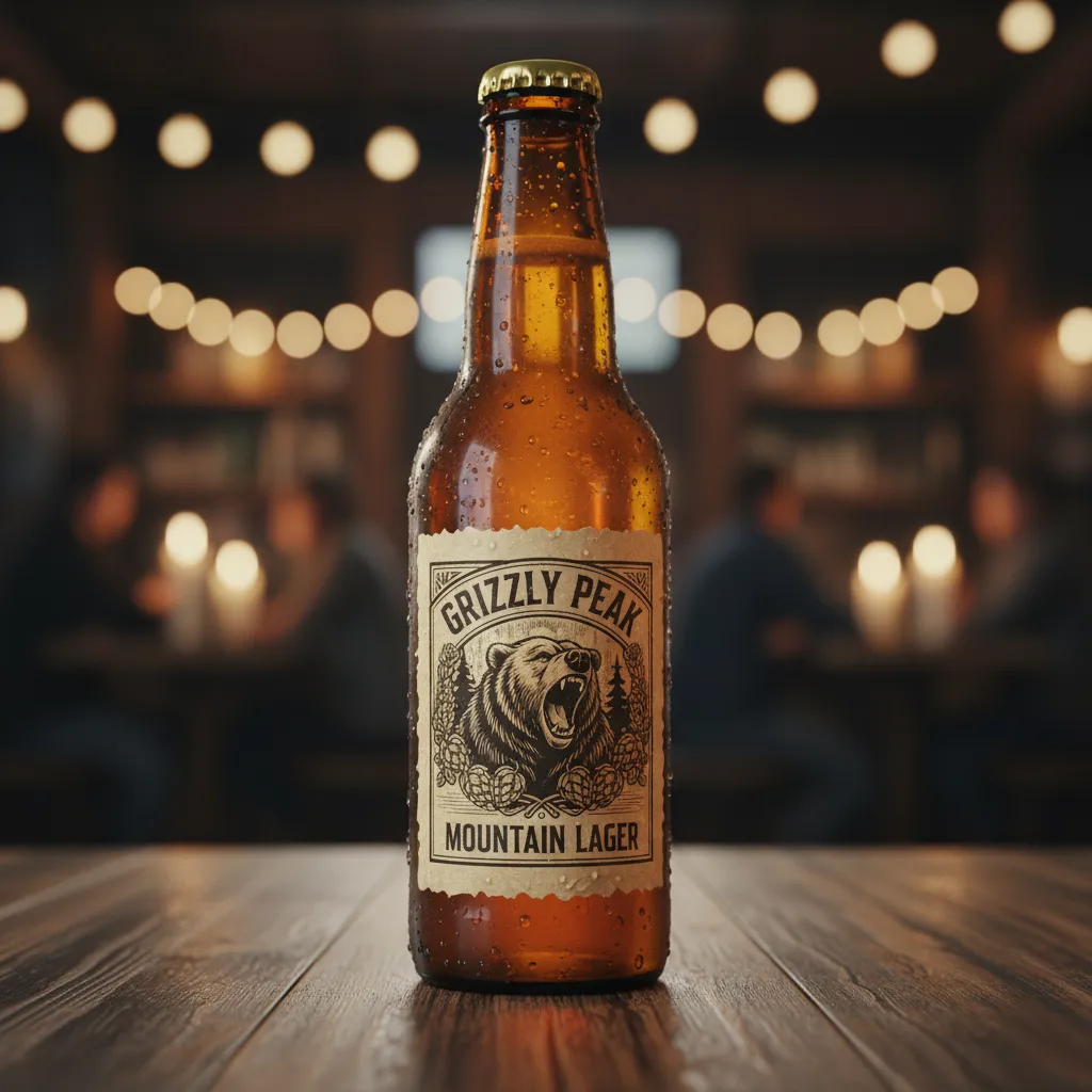 Rustic Craft Beer Label