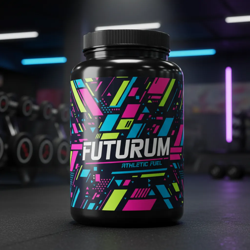 Sporty Protein Powder Jar