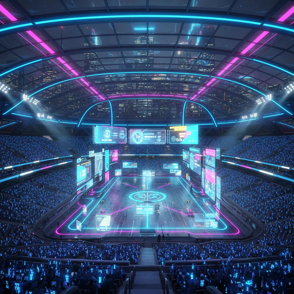 Futuristic Sci-Fi Sports Arena