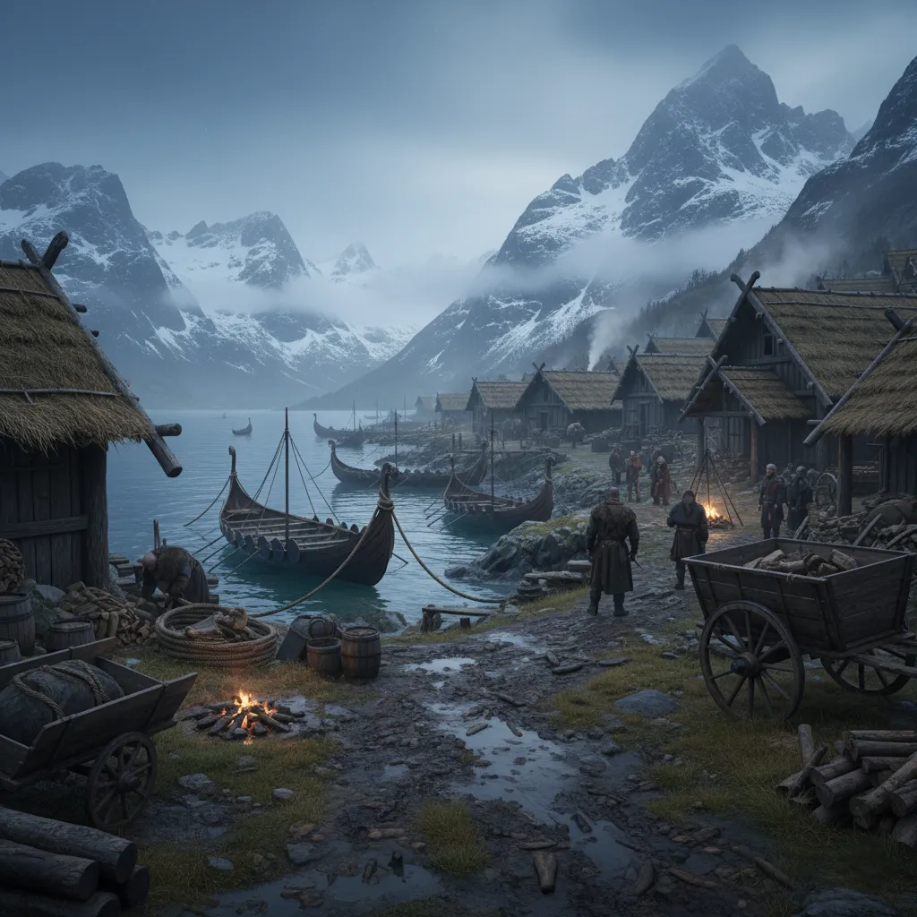 Realistic Historical Viking Village