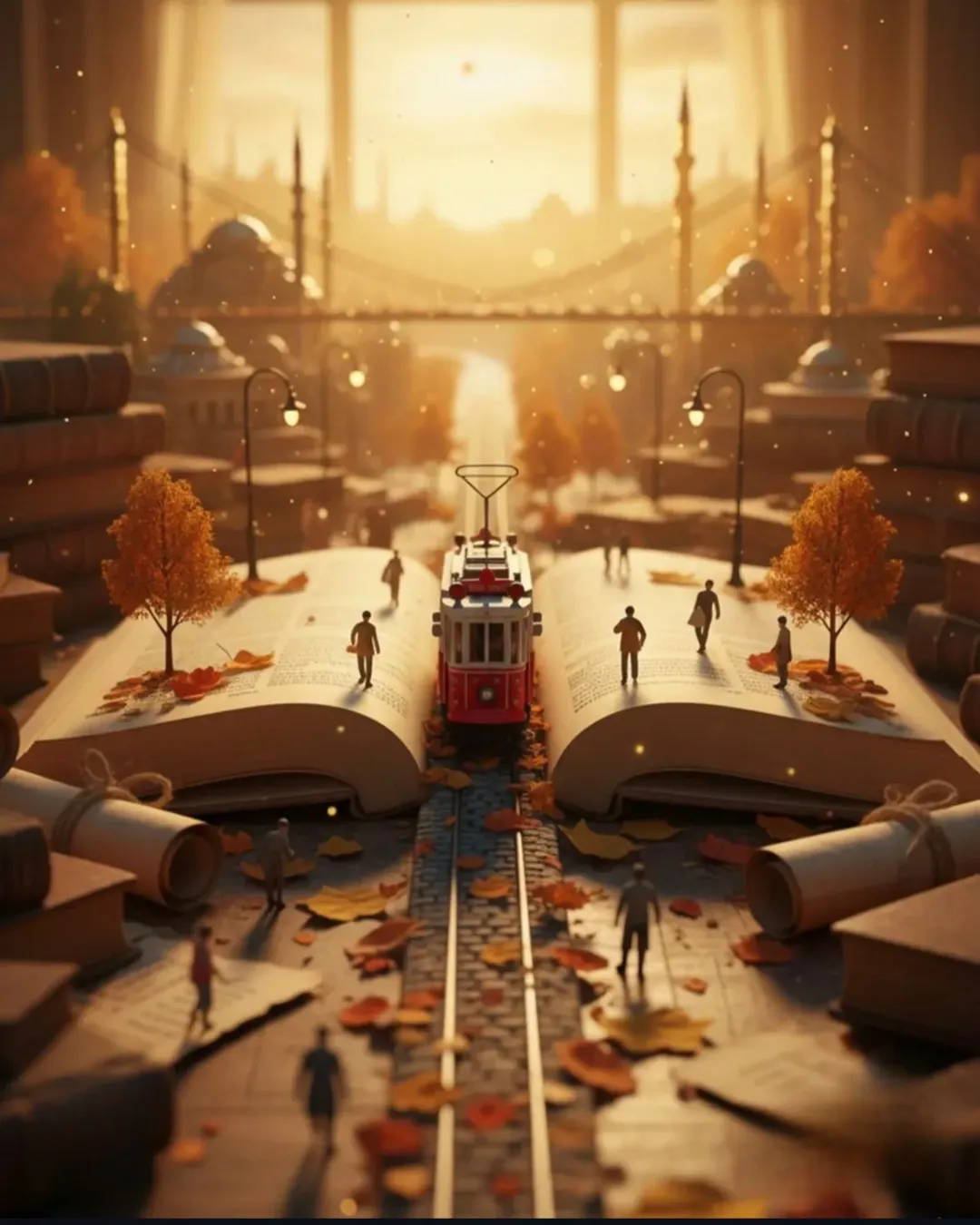 Cinematic Artistic Miniature – Tram Cityscape