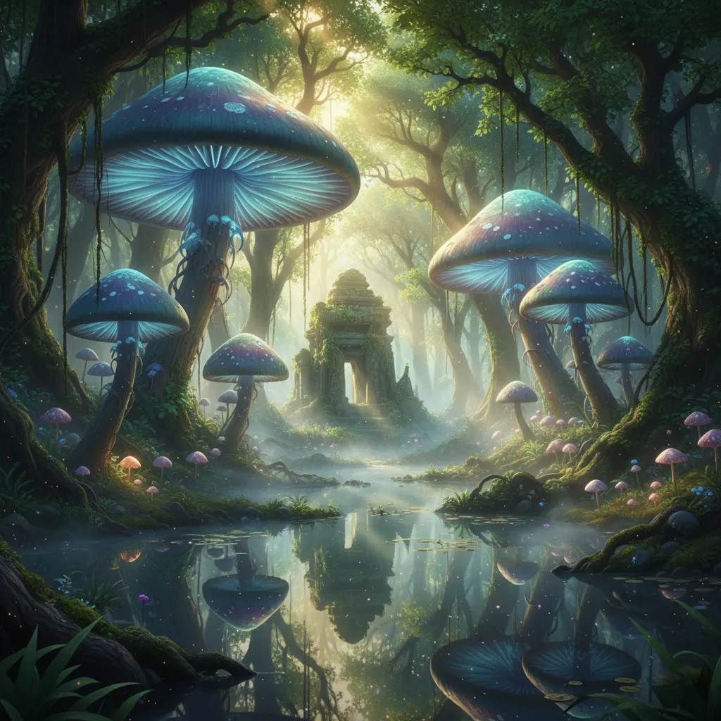 Mystical Enchanted Forest Clearing