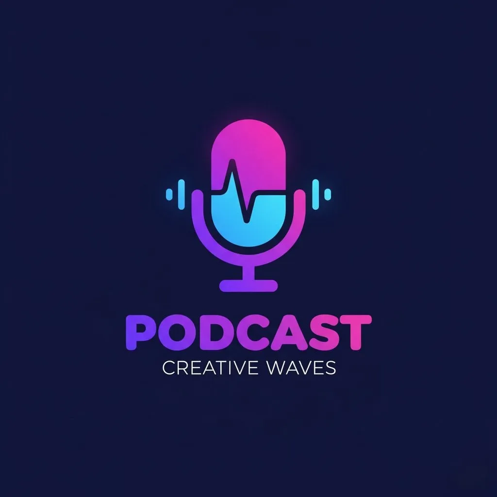 Modern Podcast Channel Logo