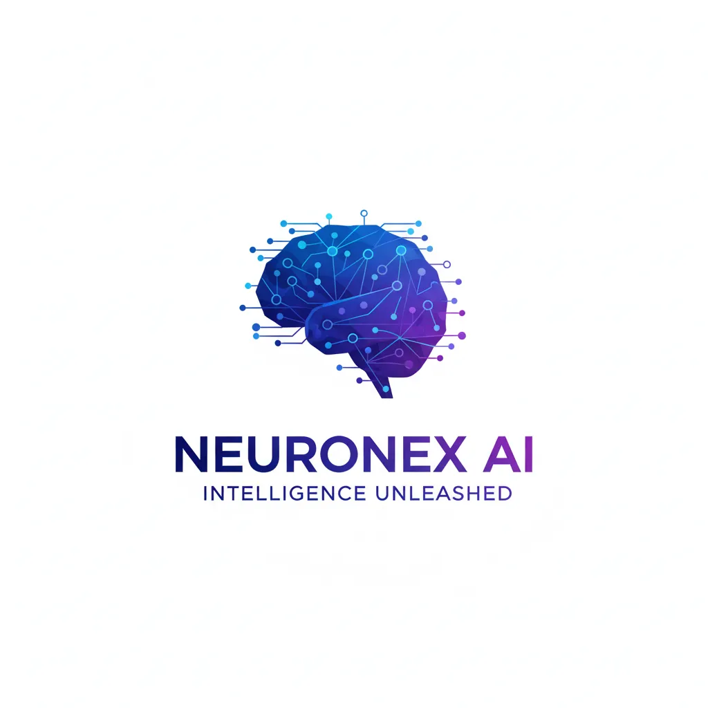 Futuristic AI Company Logo