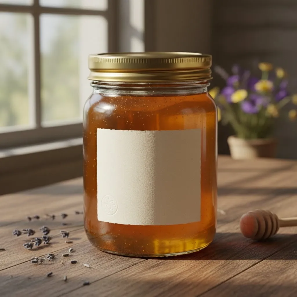 Artisanal Honey Jar Mockup
