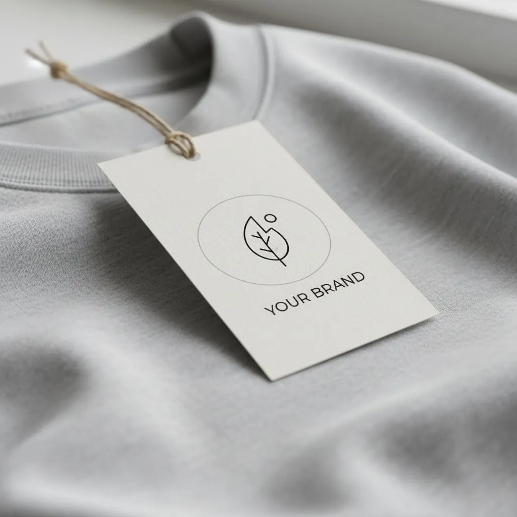 Minimalist Clothing Tag Mockup