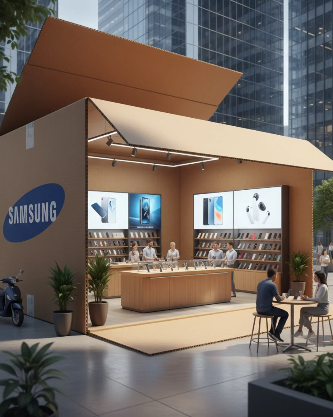 Cinematic Retail Concept – Smartphone Store in a Box